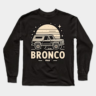 Bronco Truck Fan Art Long Sleeve T-Shirt